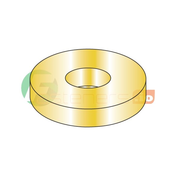 Newport Fasteners Flat Washer, For Screw Size 1/2" , Steel Zinc Yellow Finish, 800 PK 915754 - main